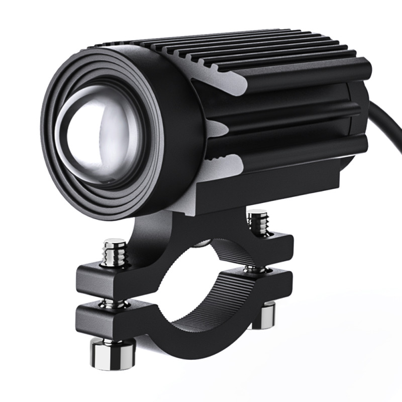 Kompakts Tālās Gaismas Papildlukturis 8W Aprīkots Baltu Un Dzeltenu Gaismas Krāsu 30mm (1 Gab)