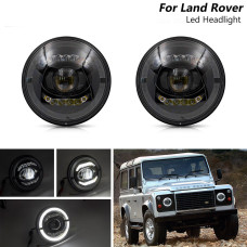 Led Low Beam Headlight Jeep Land Rover E-marking Ø177mm  Kit