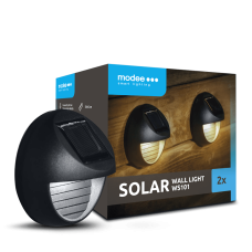LED Kāpņu Apgaismojums Ar Saules Baterijas Paneli Silti Balts (2gb) Komplekts