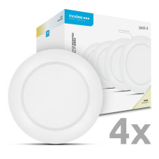 4 Gabalu Iepakojums Modee 6w (660Lm) Led Virsapmetuma Panelis Apaļš 4000k