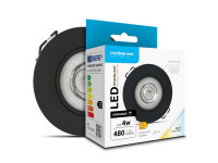 Modee Melns Griestu (Vēja Kastes) Gaismas Palnelis 4w (480Lm) Dimējams Maināmu Gaismas Krāsu CCT IP44