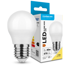 E27 G45 Led Spuldze Modee 4.9W 470Lm Silti Balta 2700k