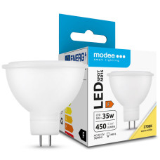 MR16 12 Voltu Led spuldze 5W 450Lm Silti Balta 2700k