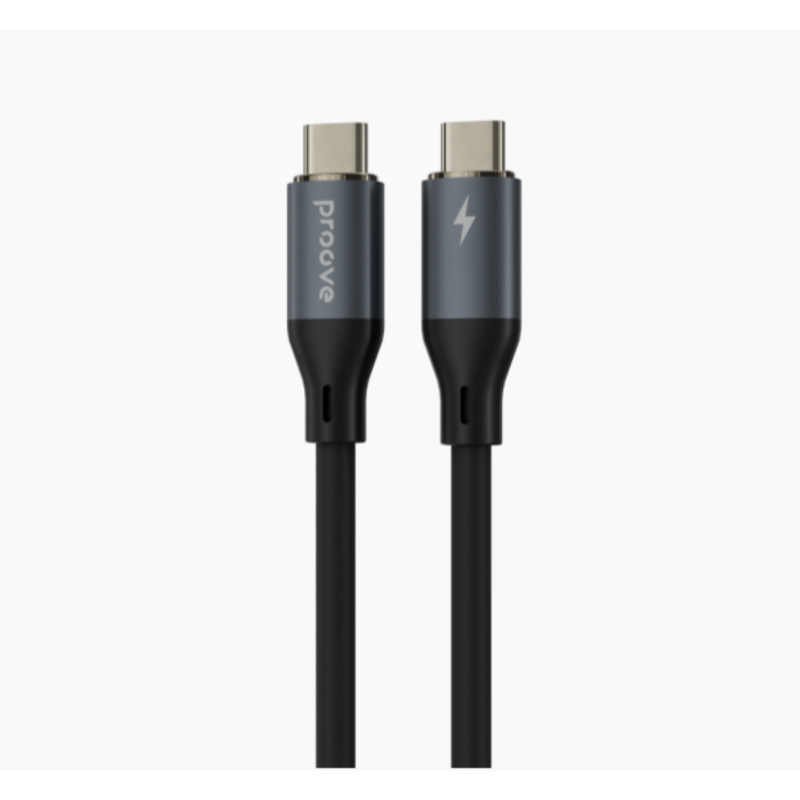Type-C To Type-C PROOVE Powerfull Charging (3.0A) 100w Cable Braided 1M Black