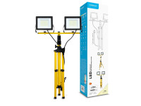 Modee LED Prožektors Ar Statīvu Trijkāji 2x50W 120° 4000K (10000Lm)