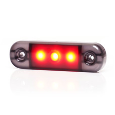 Tinted 3 Led Marker Light With RED Light European Marking R1D