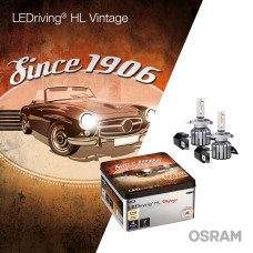 Osram 2700k LED Tuvās Gaismas Spuldze H7 H18 Vintage (kompl) 64210DWVNT