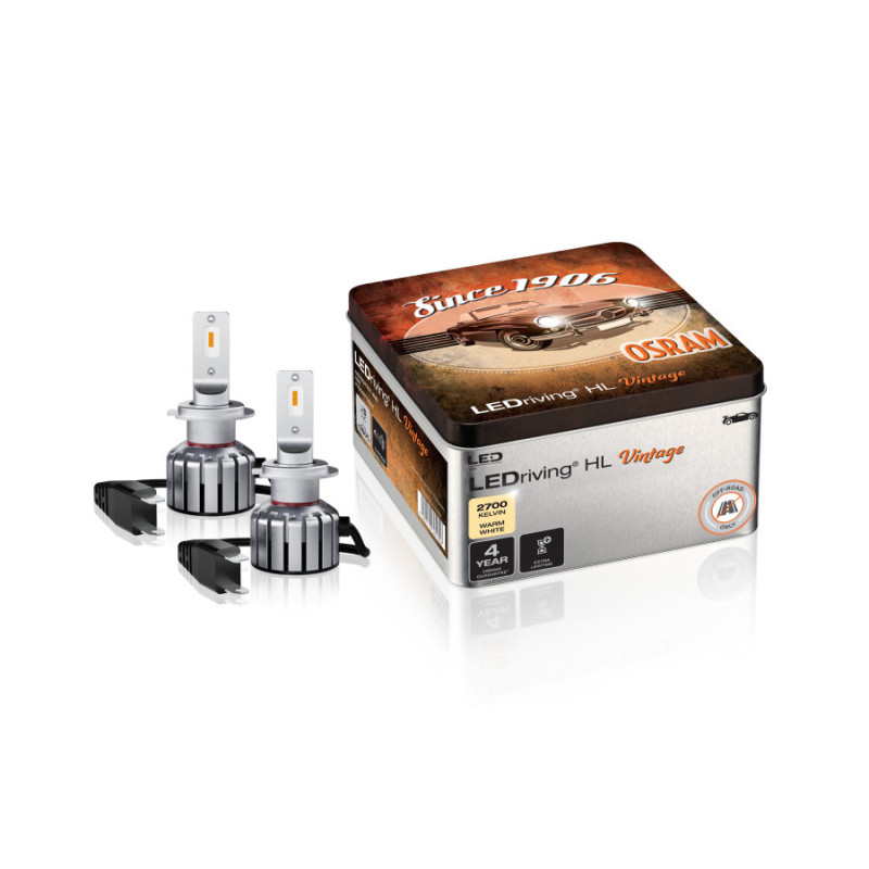 Osram 2700k LED Tuvās Gaismas Spuldze H7 H18 Vintage (kompl) 64210DWVNT
