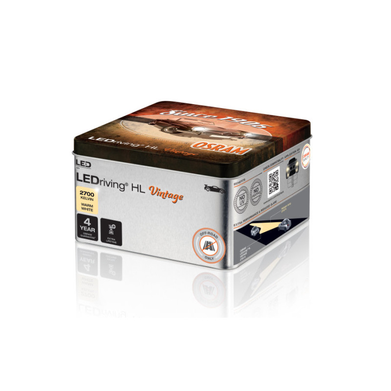 Osram 2700k LED Tuvās Gaismas Spuldze H7 H18 Vintage (kompl) 64210DWVNT