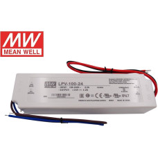24 Voltu Mean Well Barošanas Bloks LED Lentām 100W IP67