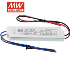 24 Voltu Mean Well Barošanas Bloks LED Lentām 18W IP67