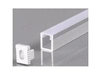 2m Alumīnija profils ar matētu stikliņu (virsapmetuma) Šaurs 5mm LED Lentām