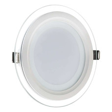 Led Panel Glass 18w Round Warm White 3000k