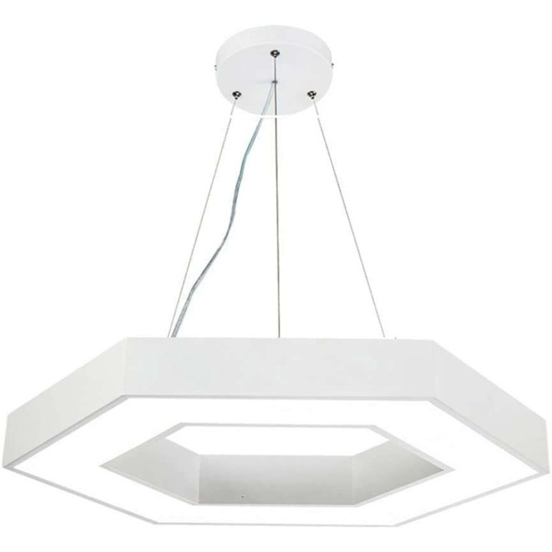 Sešstūrains (Hexagonal) LED Griestu Panelis Balts 400mm 30W (3600Lm) Ar Tālvadības Pulti