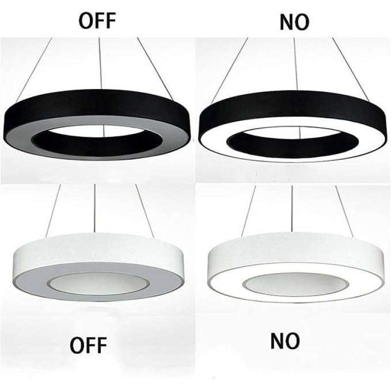 Led Apaļš Griestu Panelis Melns 500mm 48W (5700Lm) Ar Tālvadības Pulti