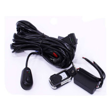 LED Lamp Cable with Switch (Indicator) and Remote Control for High Beam Lamps 80A/12V (3m)