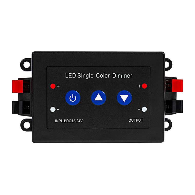 Led Vienas Krāsas Lentas Dimmers Ar Pulti 8A 12-24V (RF)