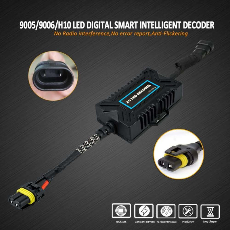 Error Remover Resistance for LED Bulbs H10 9006 9005 X9