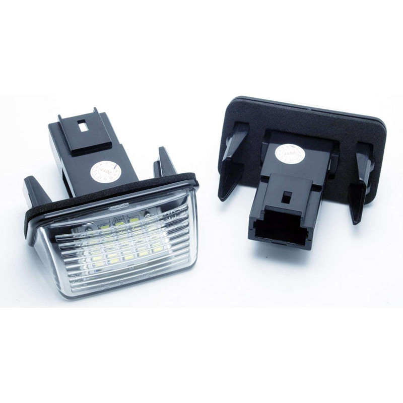Peugeot 206 207 307, Citroen C3 C5 Berlingo Led License Plate (Canbus) Pair