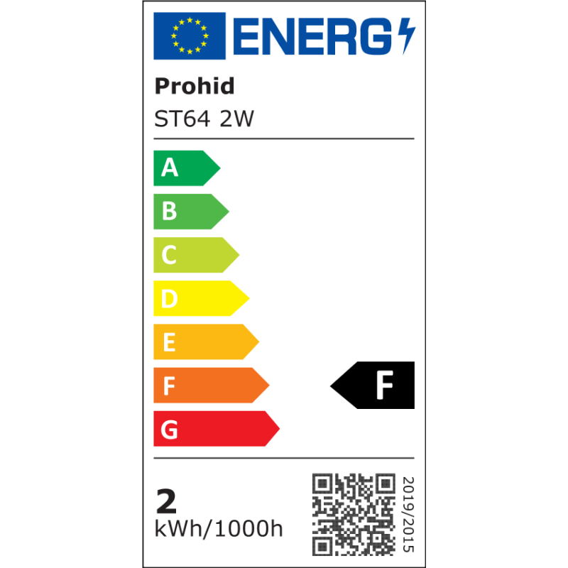 10 Gabalas E27 ST64 Zelta Stikls Led Spuldze Filament 2W 210Lm Silti Balta 2700k  CRI80