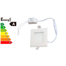 3w Led Iebūvējamais Panelis Kvadrāta Silti Balta Gaisma 3000k