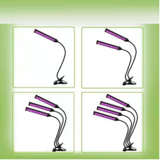 Plant Growing Table Lamp with Clip 40 Watts And 2 Lamps with Dimmer and Timer