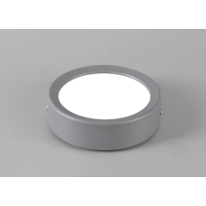 Slim 15w 1500Lm LED Surface Panel Round Gray 2700K 150mm