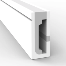 Cena par 1 metru LED Lentas Silikona Profils Baltu Pamatni 6*12mm 120°