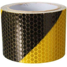 Yellow Black (Oblique) reflective films (1metre)