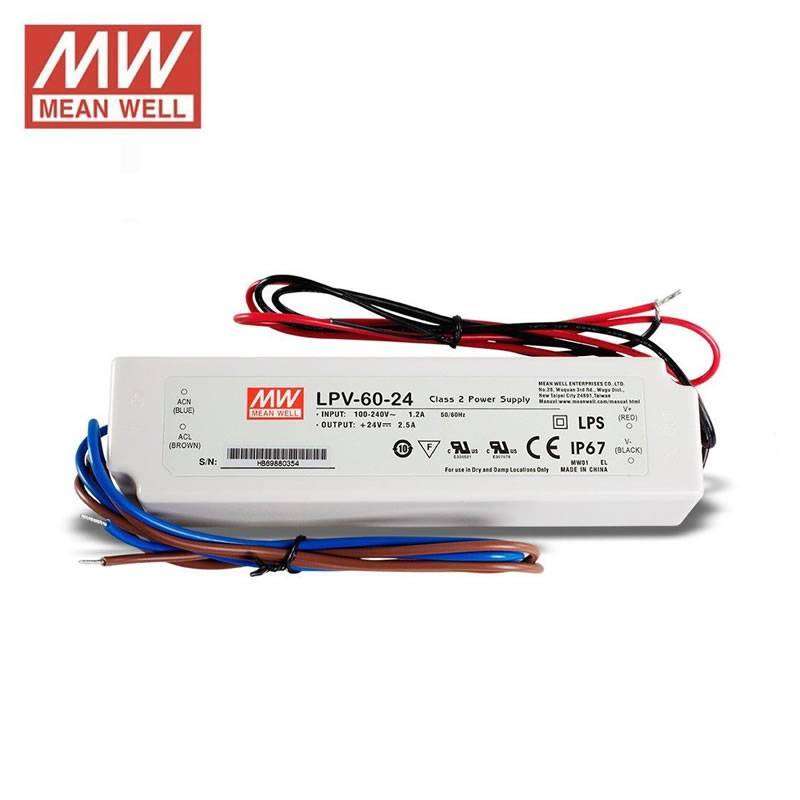 Meanwell Power Supply for LED Strips 60W / 5A IP67
