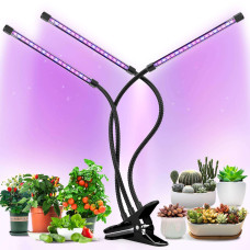 Plant Growing Table Lamp with Clip 18 Watts And 3 Lamps with Dimmer and Timer