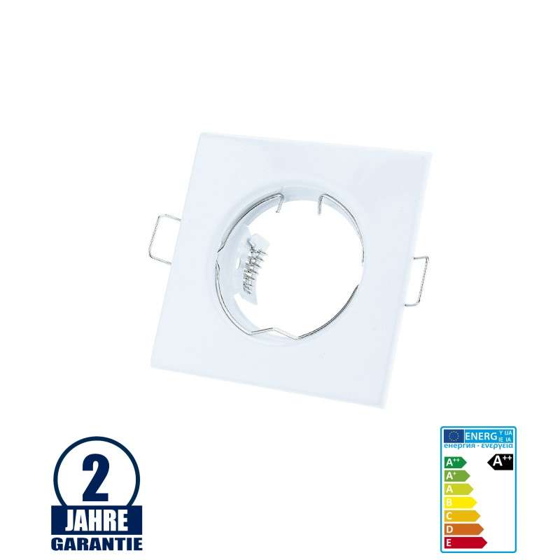 GU 10 / GU5.3 Armature, Square Forms, White Color