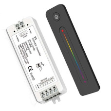Led Multicolor RGB Strip Receiver With Remote Control 12A 12-24V (RF)