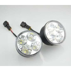 Vinstar 4 Led Apaļi Dienas Gaitas Lukturi 70mm 12v