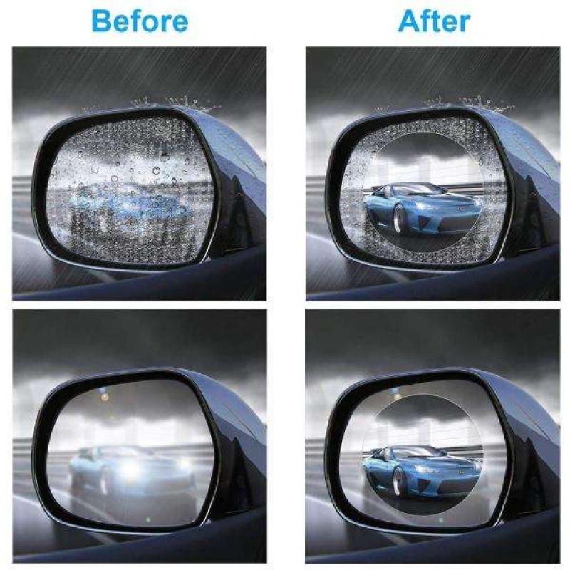 Auto Spoguļu Pretapmiglošanās Līmplēve Ovālas Formas 150x100mm