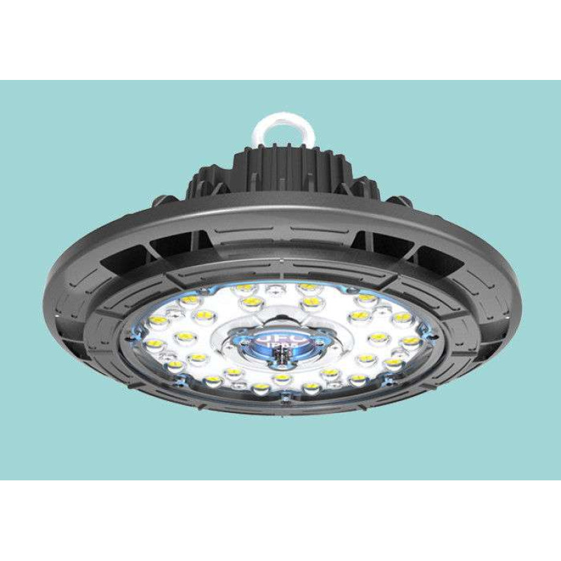 Noliktavas LED Prožektors UFO 150w Neitrāli Balta Gaisma 4500K