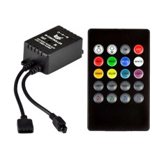 RGB Led Strip Music (Sound) Controller with Remote Control