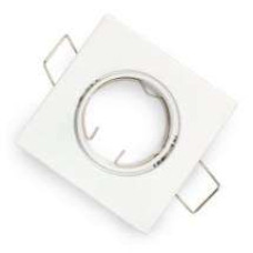 GU 10 / GU5.3 Armature, Square Shapes, White Color (Adjustable Angle)