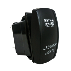 Light Switch with "LED WORK LIGHTS" Indicator 12V / 24V