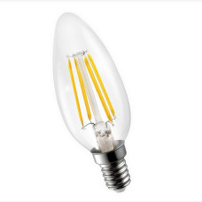 E14 Led spuldze 4W 400Lm Filament Silti Balta