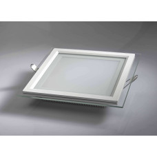 Led Panel Glass 12w Square Warm White 3000k