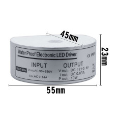 20W/ 1.67A Barošanas Bloks LED Lentām Mini(58*28mm) IP68