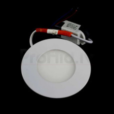 3w Led Built-in Panel Round Neutral White Light 4000k  