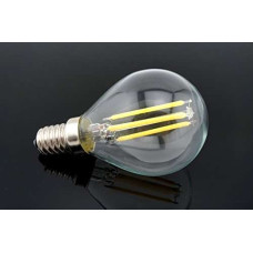 E14 G45 Led spuldze 4W 400Lm Filament Silti Balta 2800k