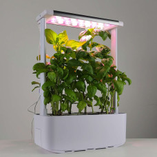 Smart Home Garden With LED Lamp White (8 Pots)