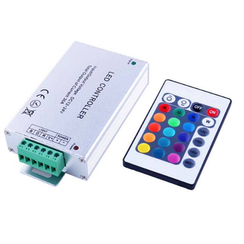 Multi Color RGB Led Control 16 Buttons With Amplifier 12A