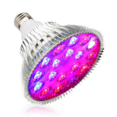 54W E27 PAR38 LED Plant Growing Bulb Full Spectrum Lens