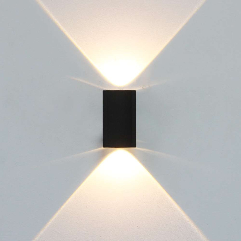 Mājas Fasādes LED Apgaismojums 2W (Melns) 4500k