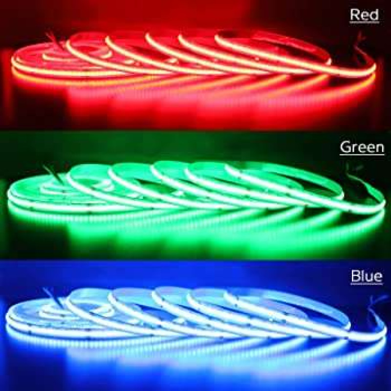 10 width Led Strip COB RGB Multicolor 12V IP20 14.0W / m (920lm)