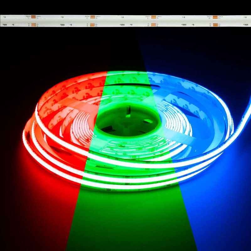 10 width Led Strip COB RGB Multicolor 12V IP20 14.0W / m (920lm)